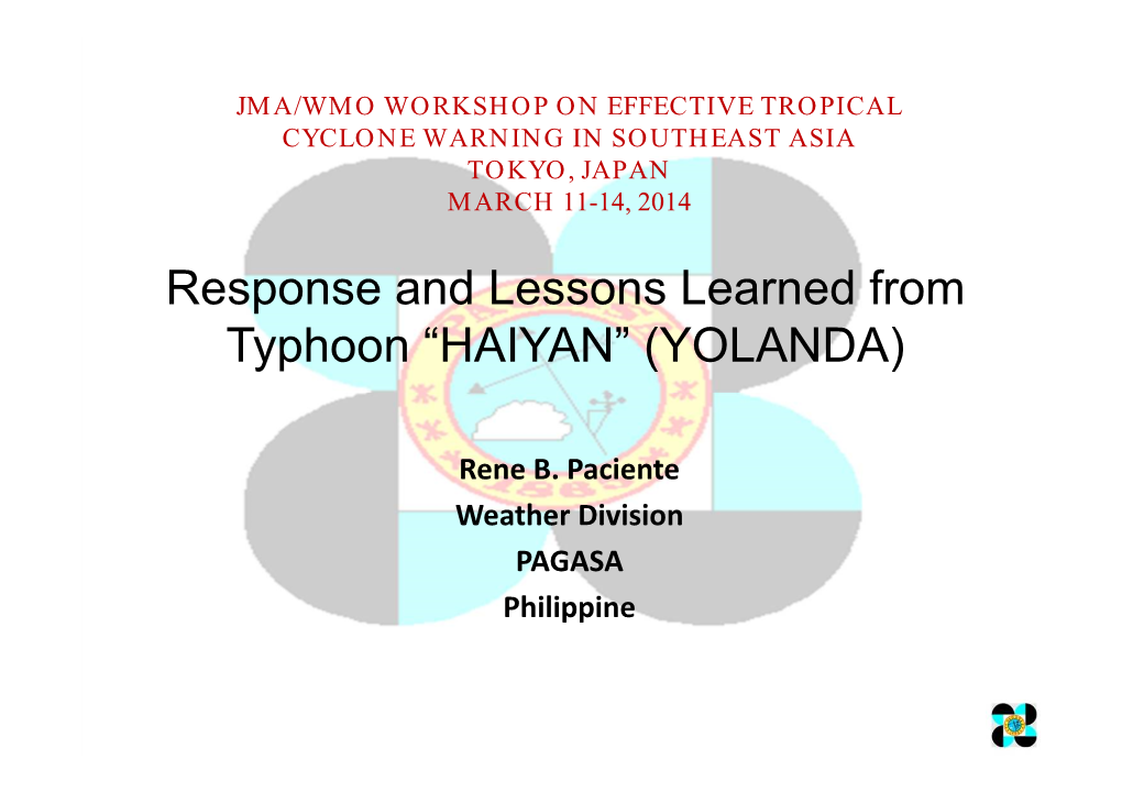 “Haiyan” (Yolanda)