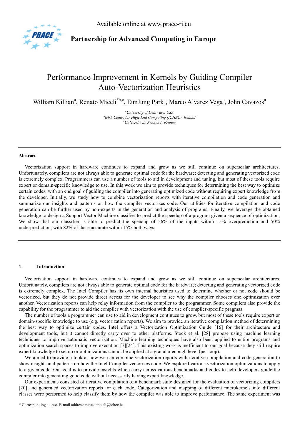 Performance Improvement in Kernels by Guiding Compiler Auto-Vectorization Heuristics