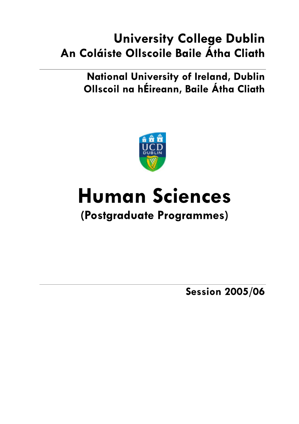 Human Sciences Postgraduate