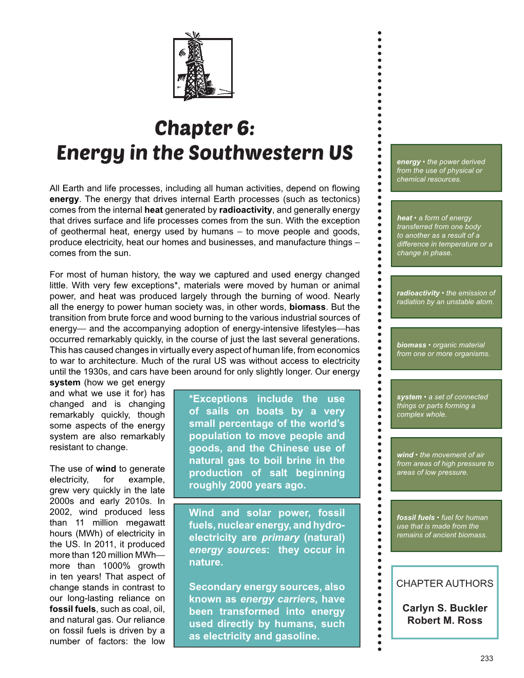 Chapter 6: Energy in the Southwestern US