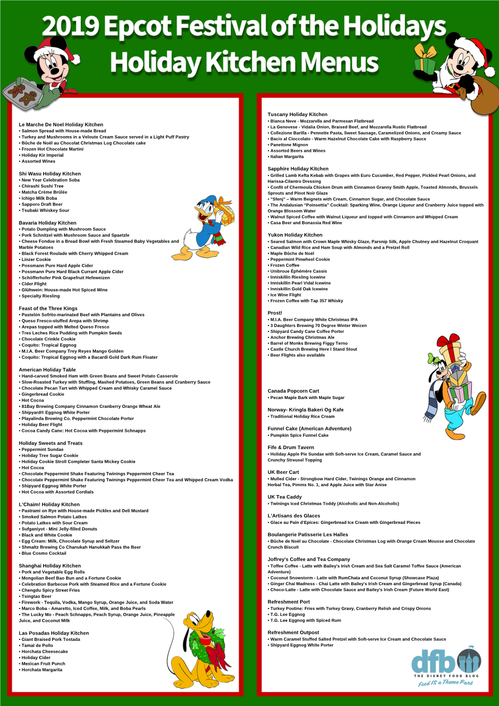 Copy of 2018 Epcot's Festival of the Holidays Holiday Kitchen Menus