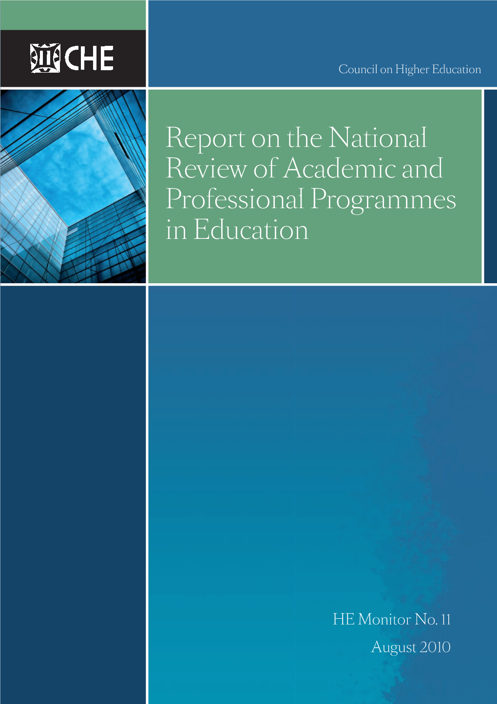 Report on the National Review of Academic and Professional Programmes in Education