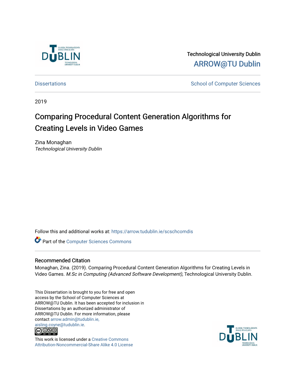 Comparing Procedural Content Generation Algorithms for Creating Levels in Video Games