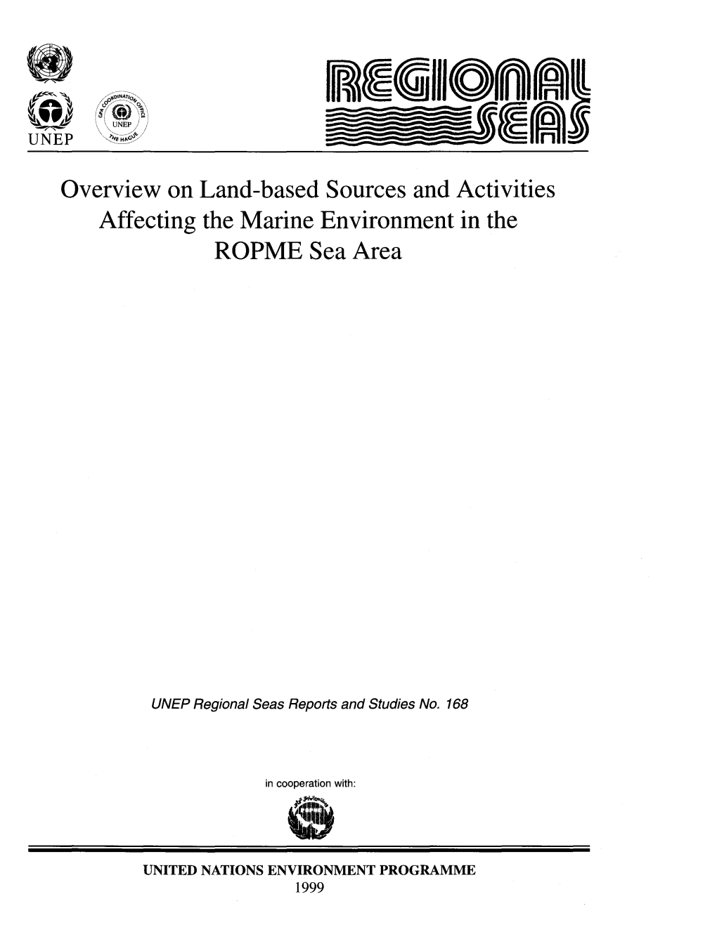 Overview on Land-Based Sources and Activities Affecting the Marine Environment in the ROPME Sea Area