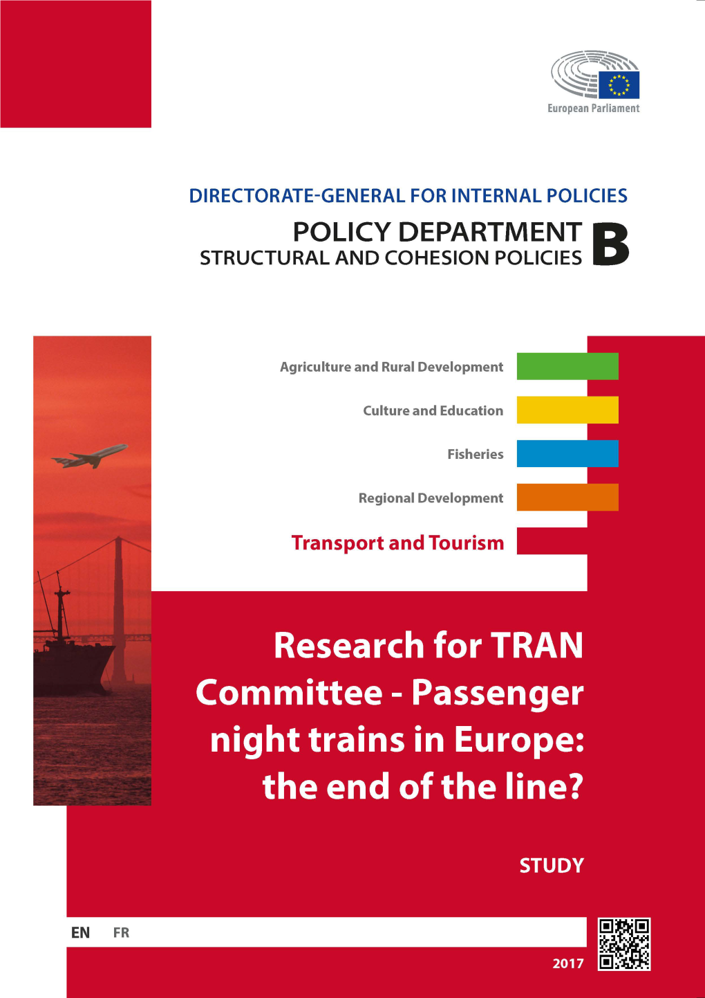 Passenger Night Trains in Europe: the End of the Line?