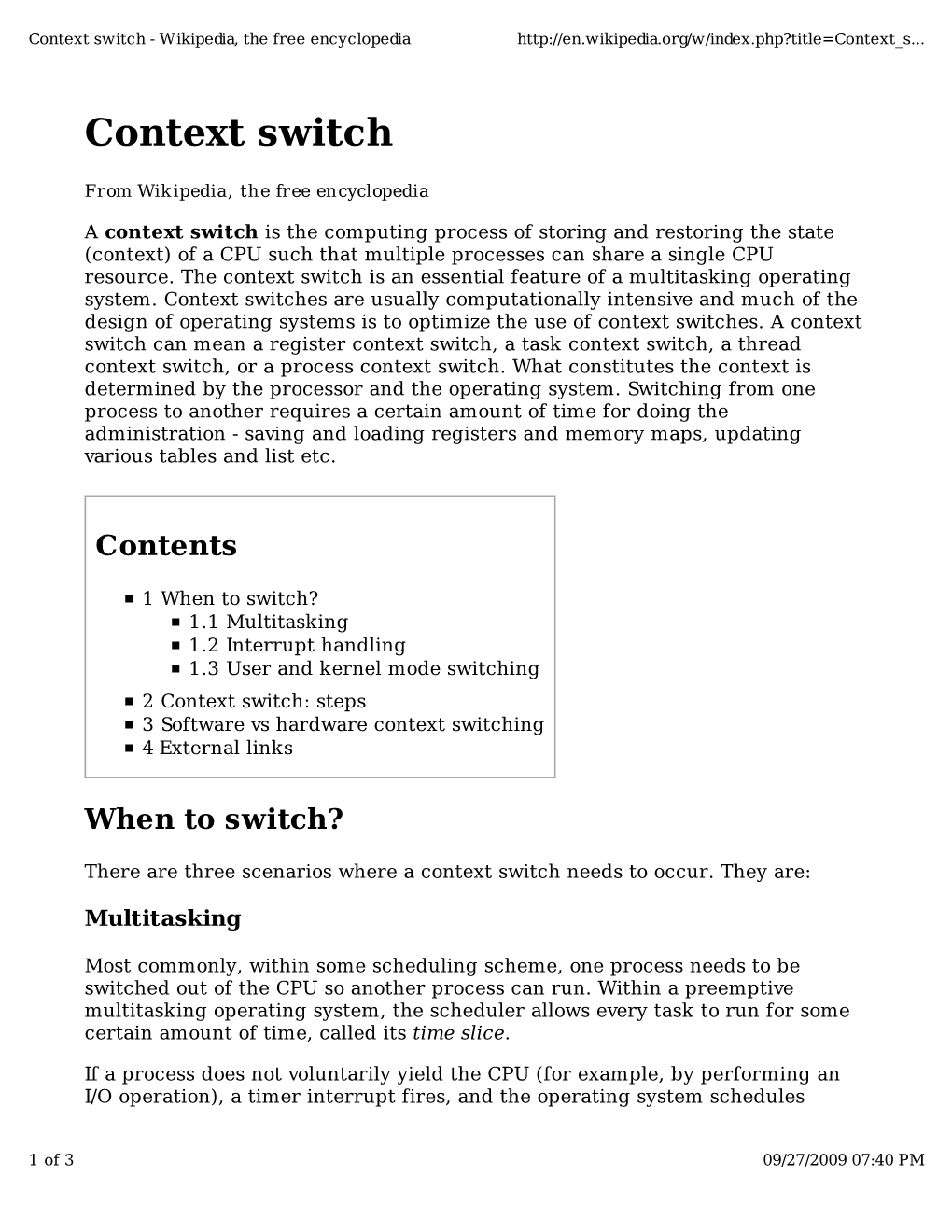 Context Switch - Wikipedia, the Free Encyclopedia