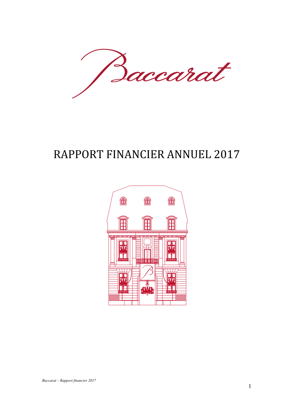 Rapport Financier Annuel 2017