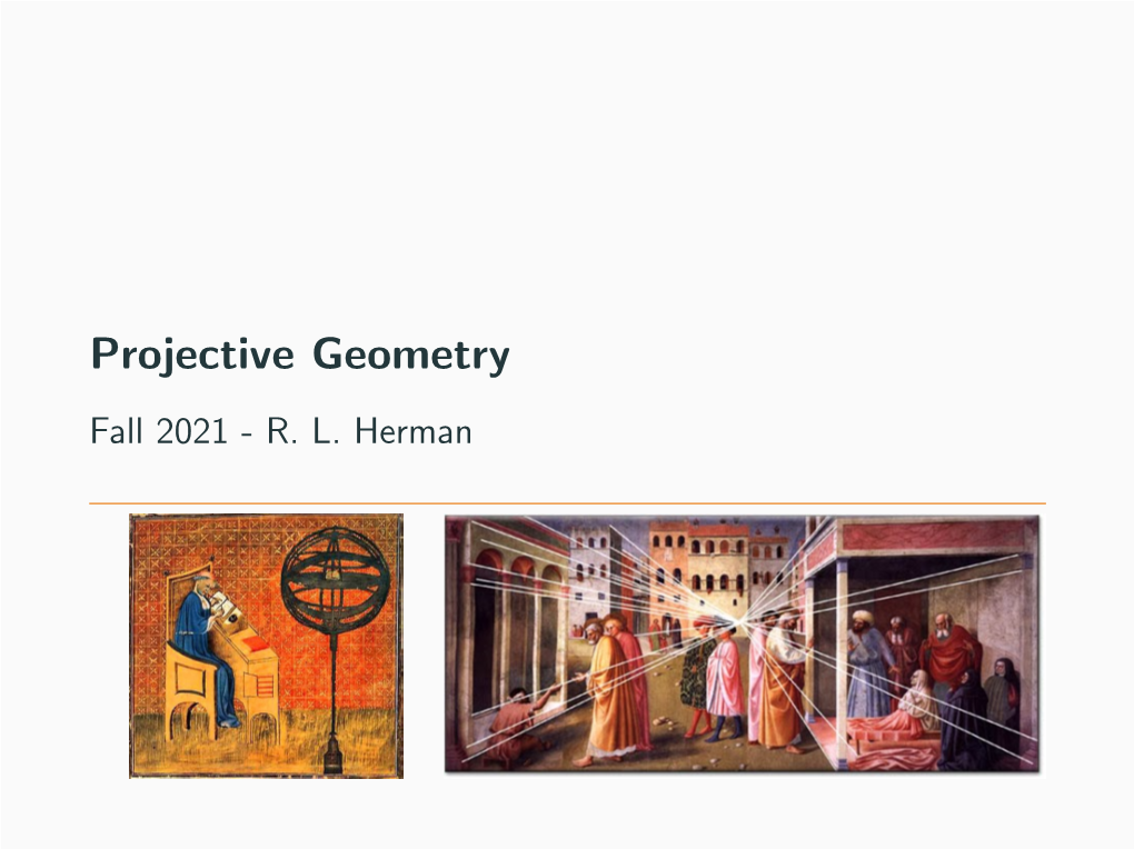 Projective Geometry Fall 2021 - R