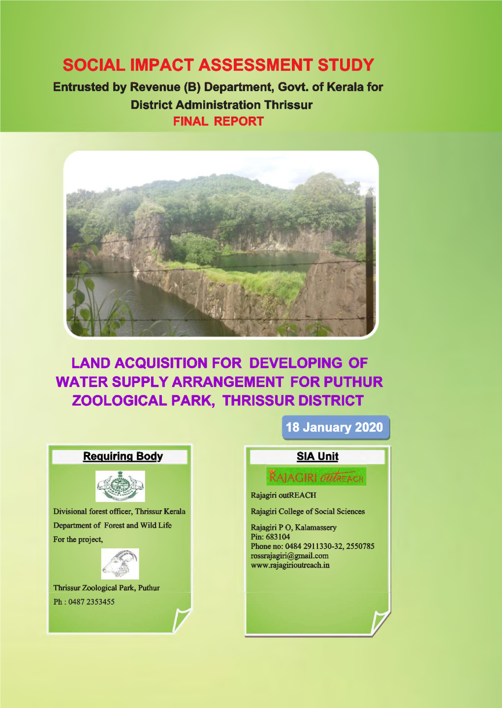 SIA Study English Final Report of Land Acquisition for Developing Of