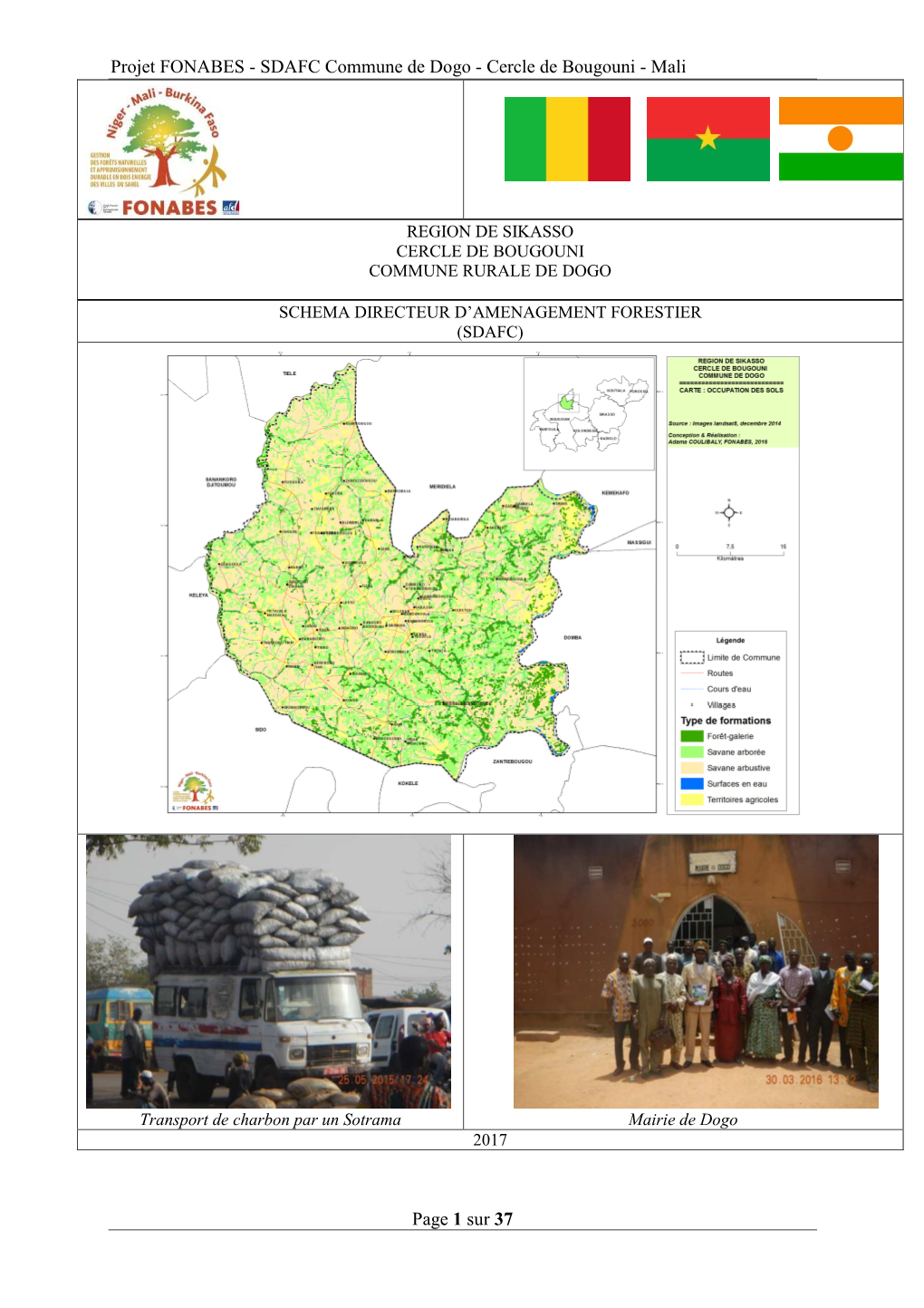 Projet FONABES - SDAFC Commune De Dogo - Cercle De Bougouni - Mali