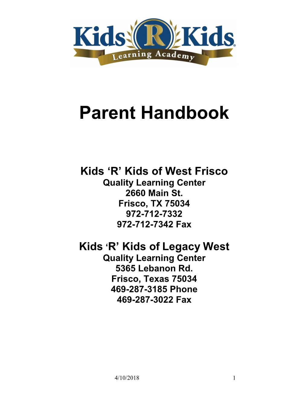 'R' Kids of West Frisco