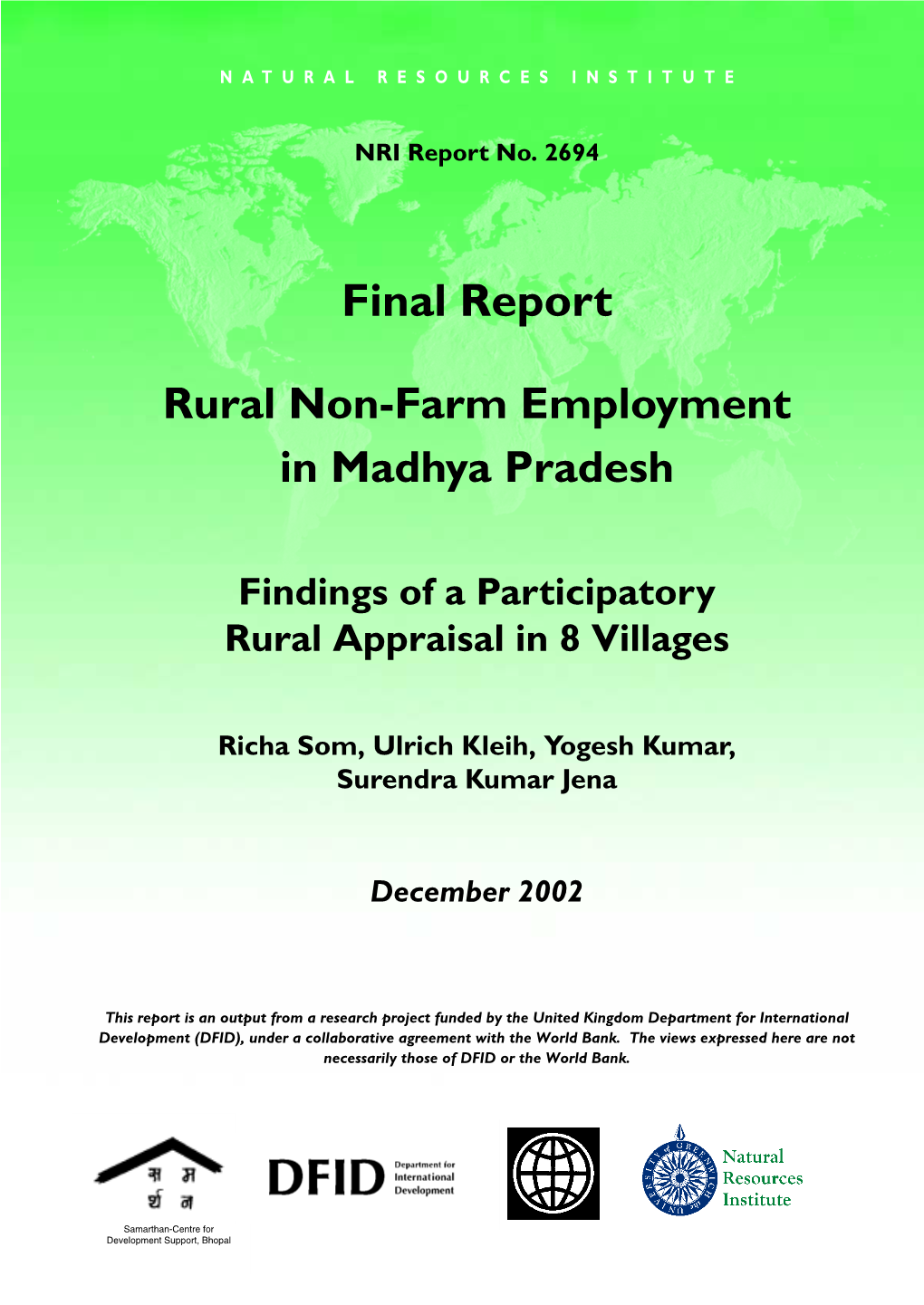 Rural Non-Farm 2694 12/2/3