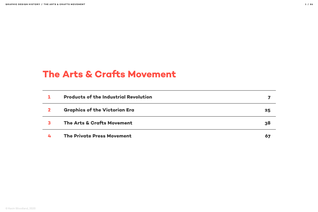 The Arts & Crafts Movement