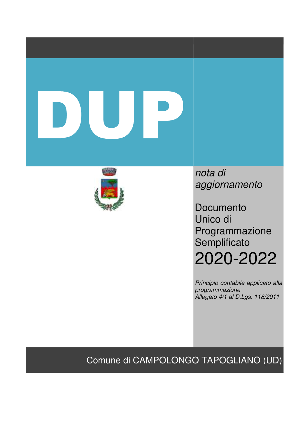 DUP 2020-2022 Ultimo