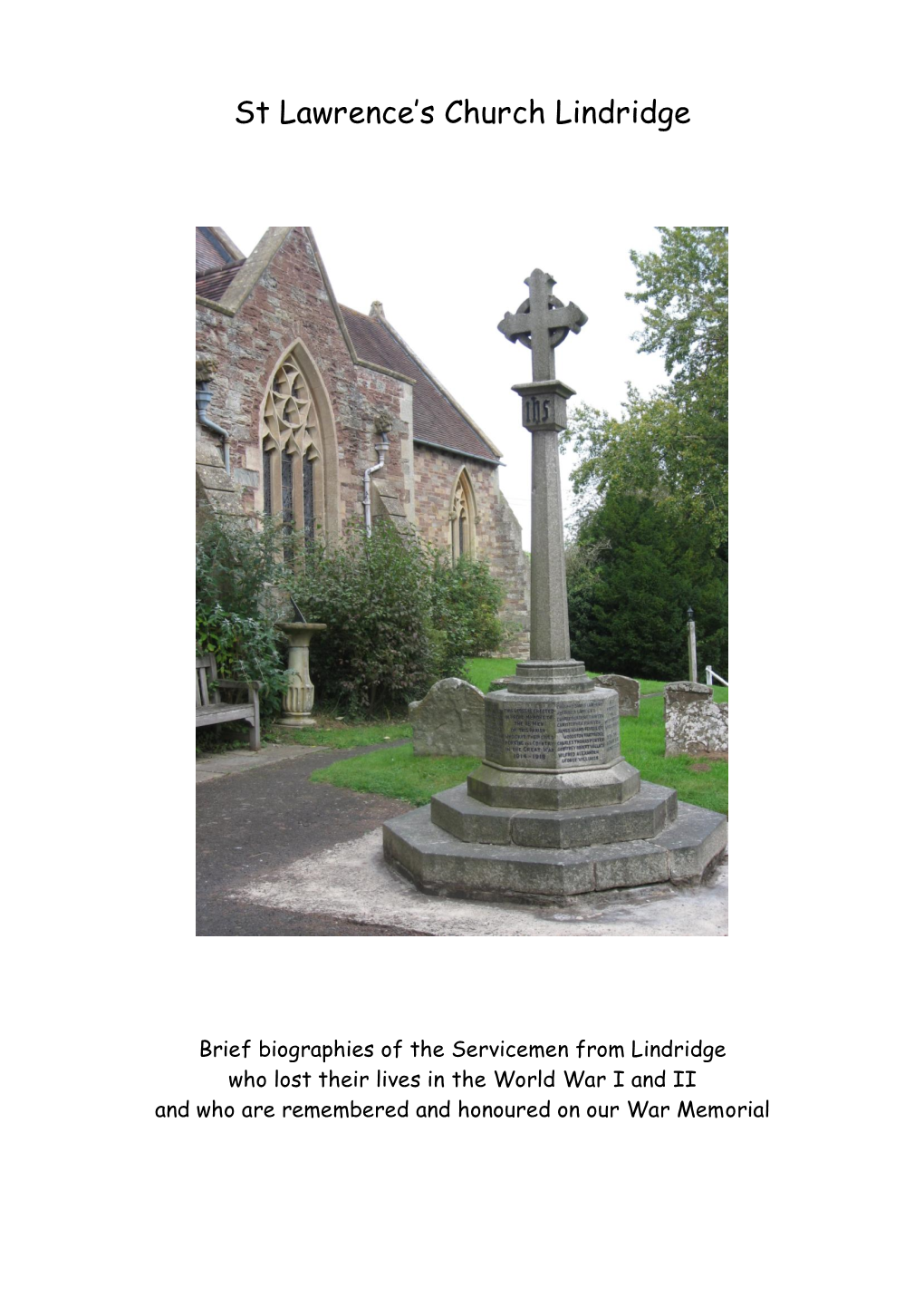 St Lawrence's Church Lindridge