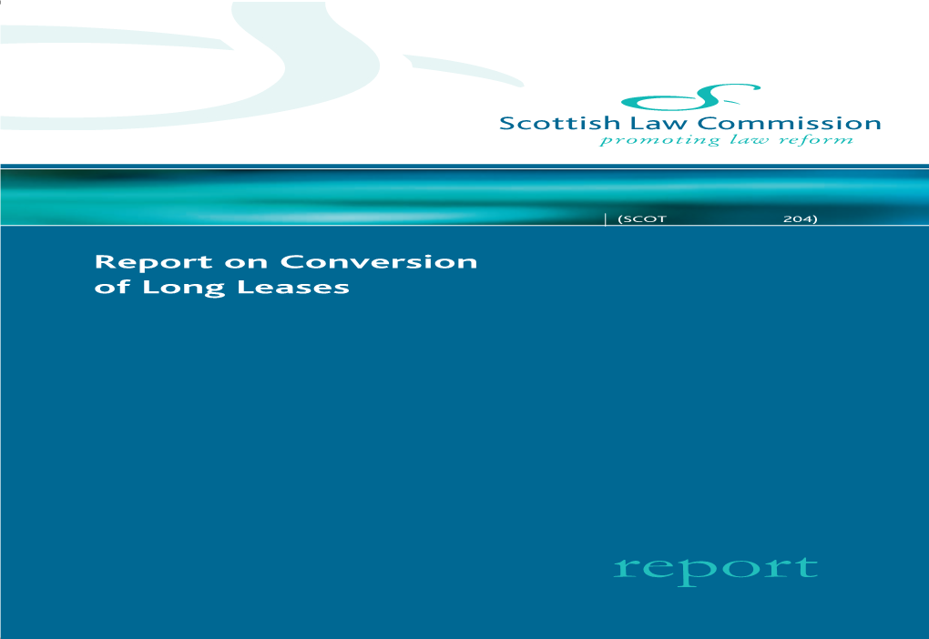 Report on Conversion of Long Leases (Scot Law Com No 204)