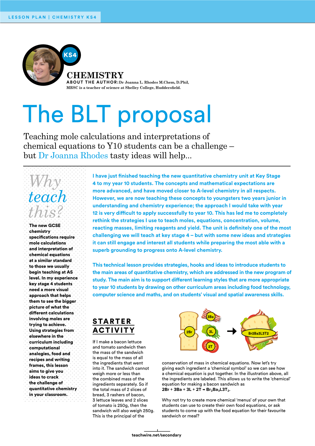 The BLT Proposal