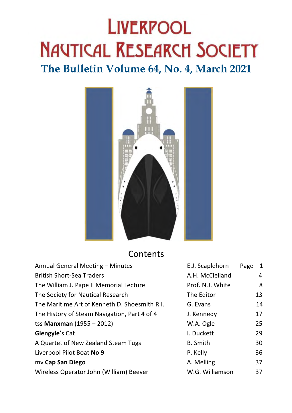 The Bulletin Volume 64, No. 4, March 2021