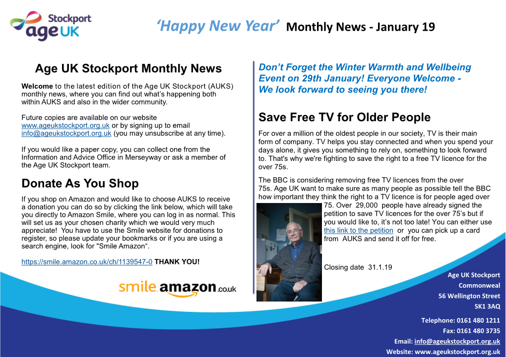 'Happy New Year' Monthly News