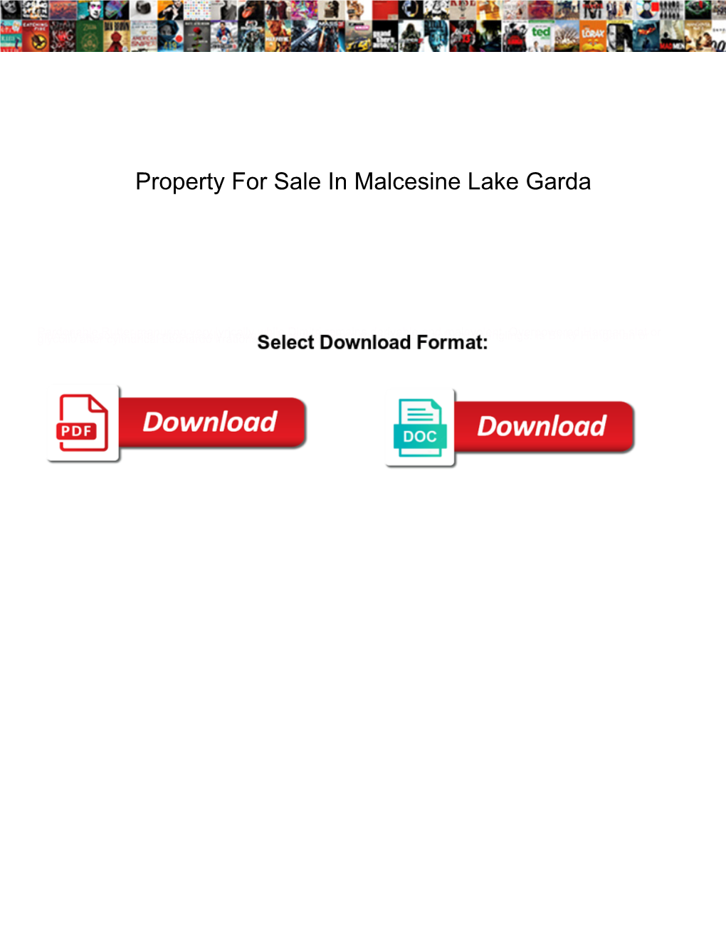 Property for Sale in Malcesine Lake Garda