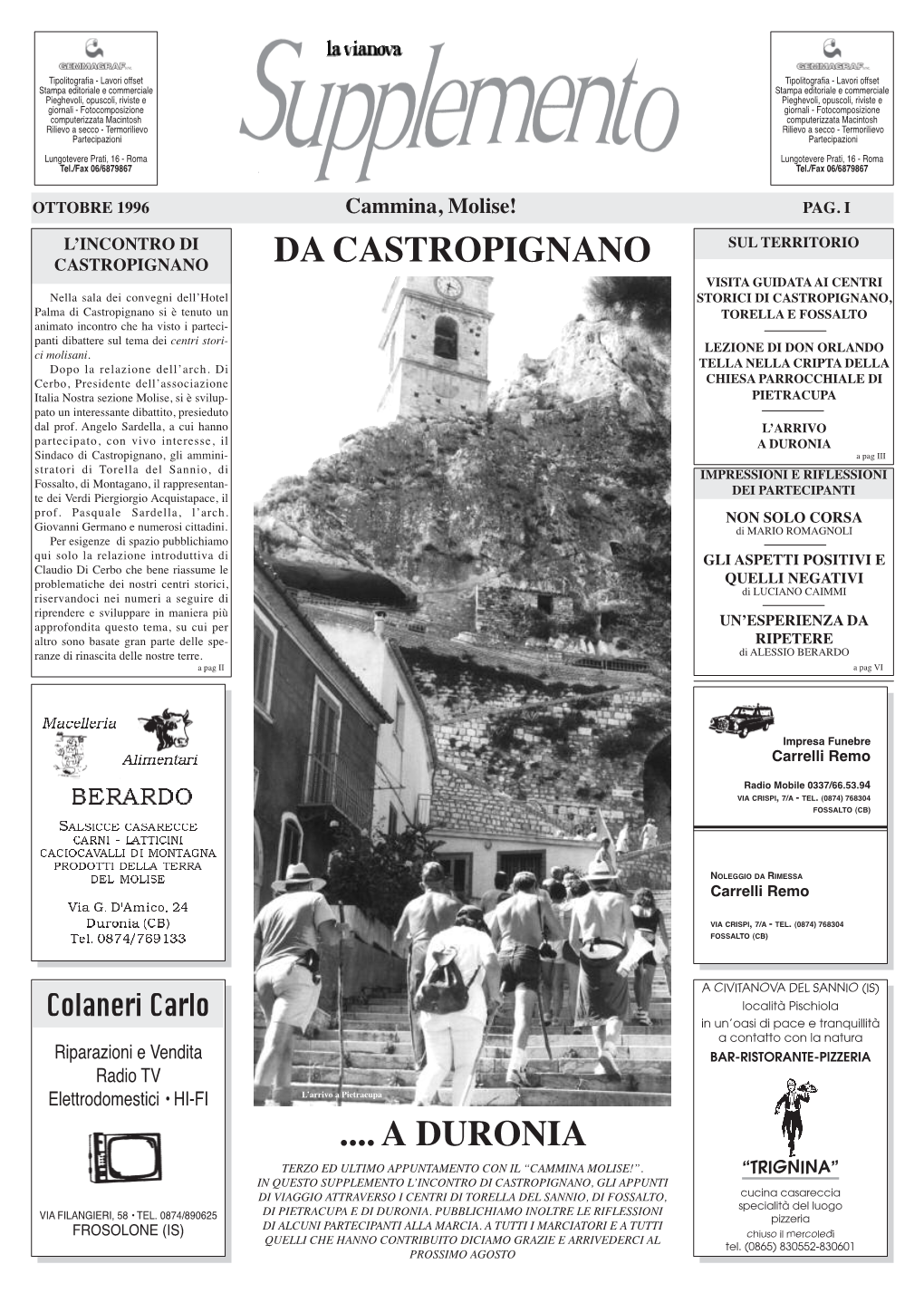 Da Castropignano ...A Duronia