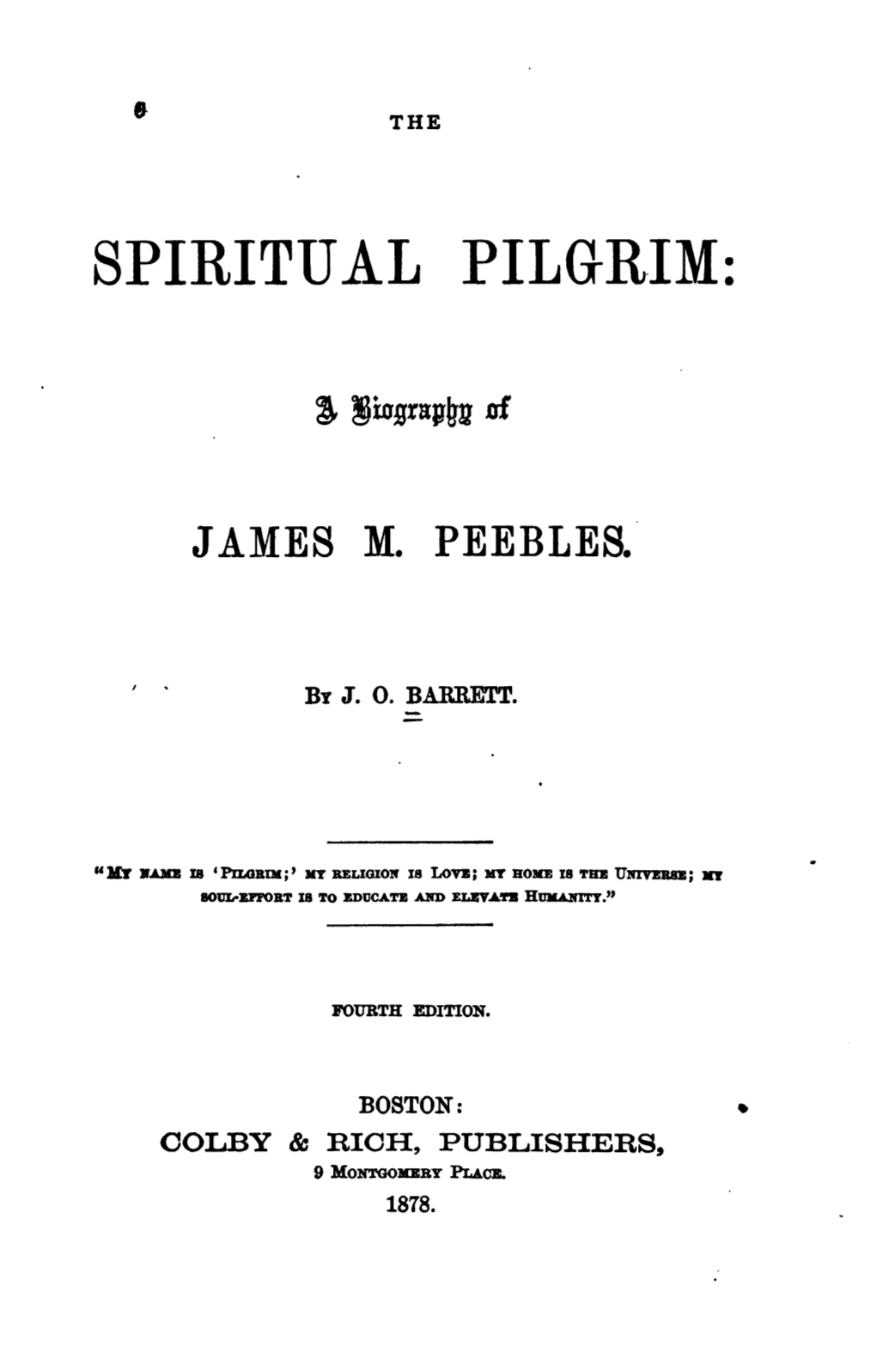 The Spiritual Pilgrim