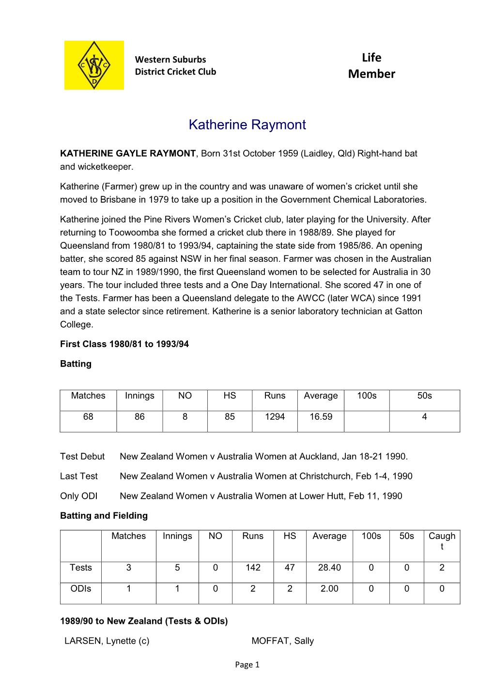 Katherine Raymont