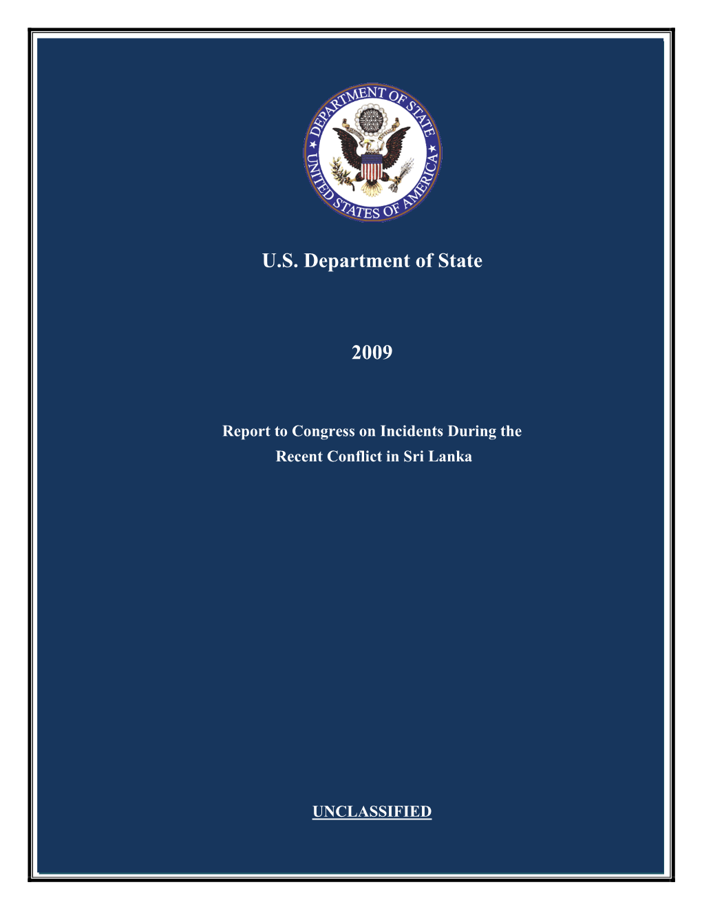 U.S. Department of State 2009