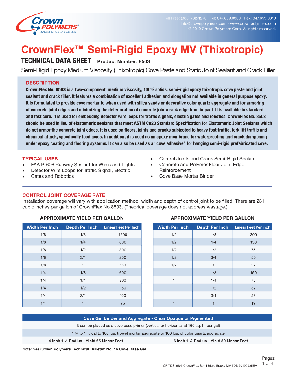 Crownflex™ Semi-Rigid Epoxy MV