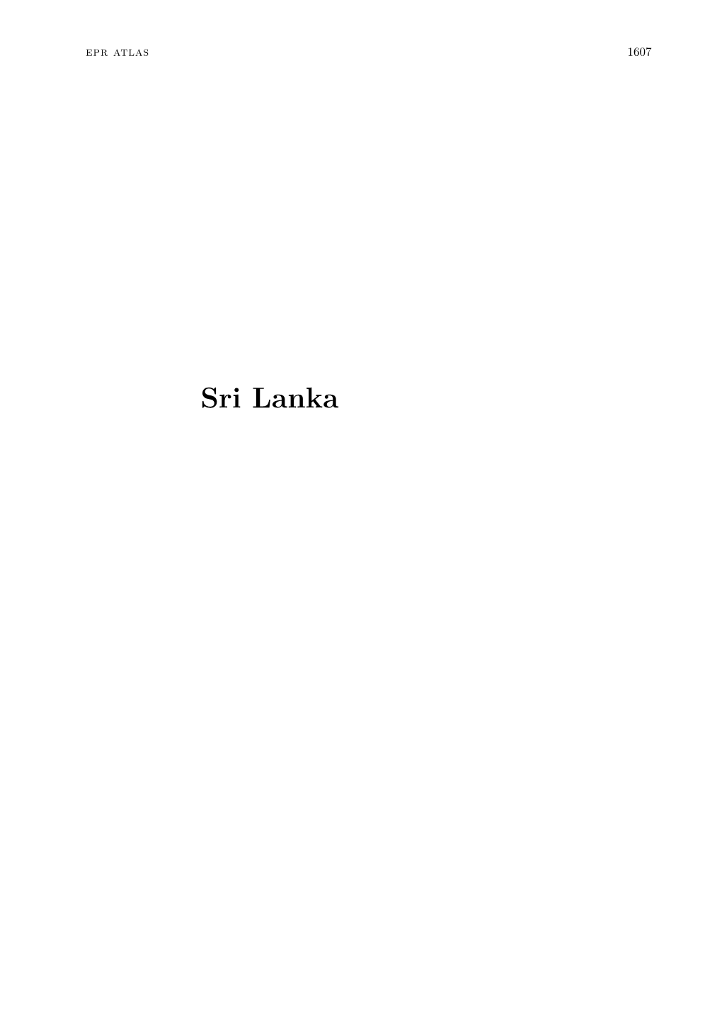 Ethnicity in Sri Lanka