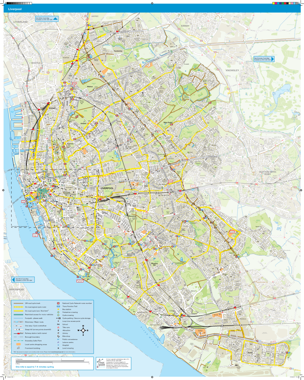 Liverpool Cycle Map B E T R
