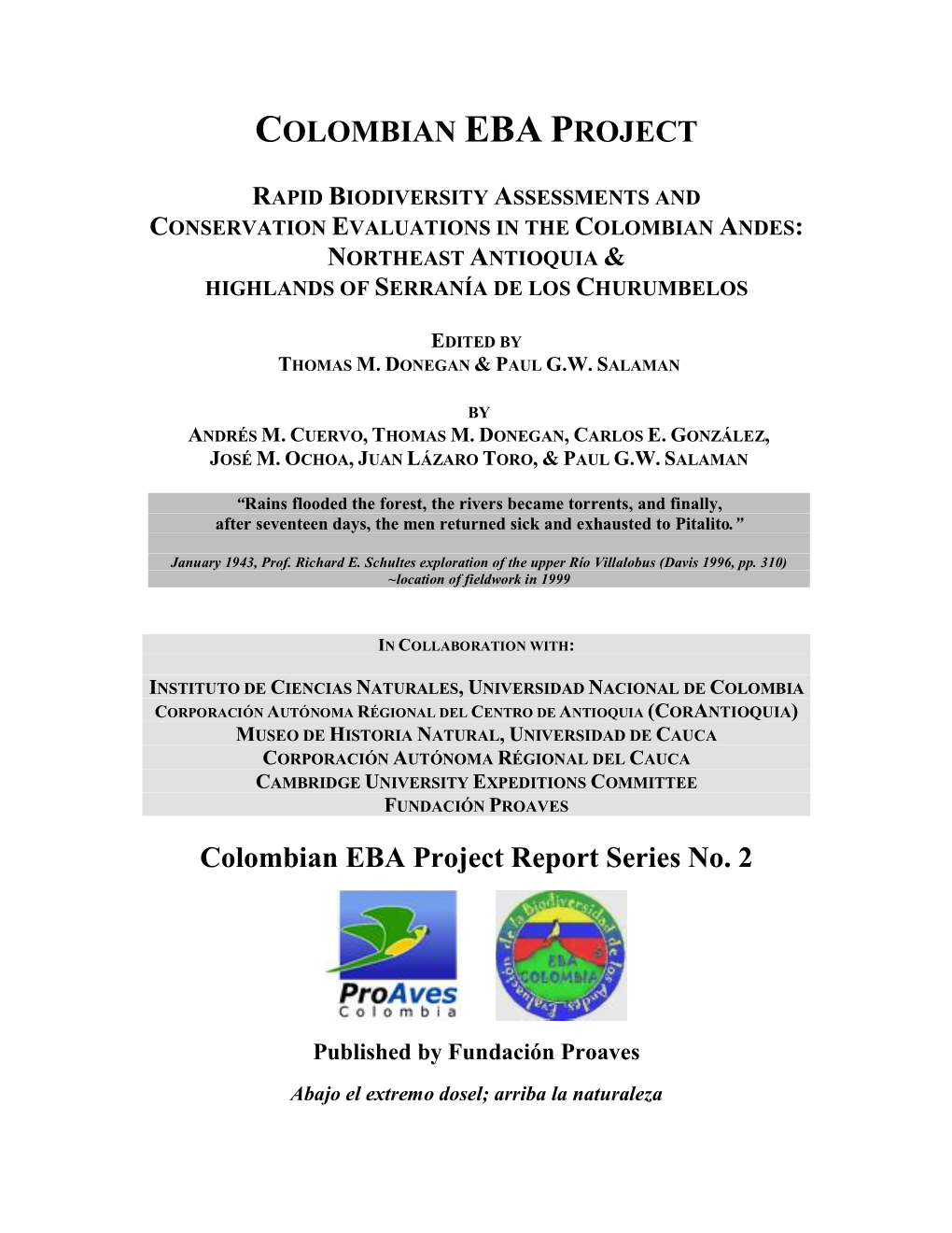 Colombian Eba Project