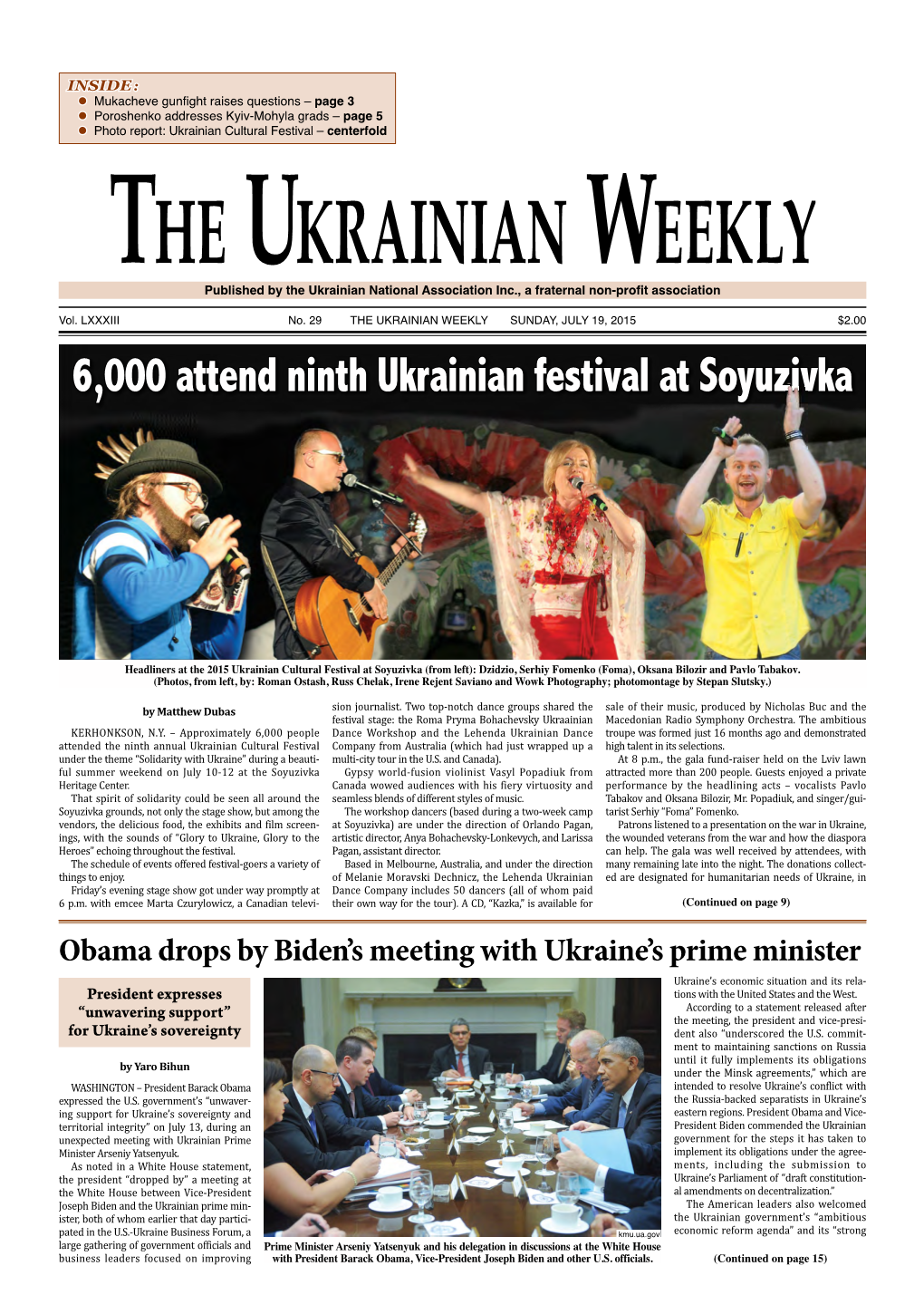 The Ukrainian Weekly, 2015