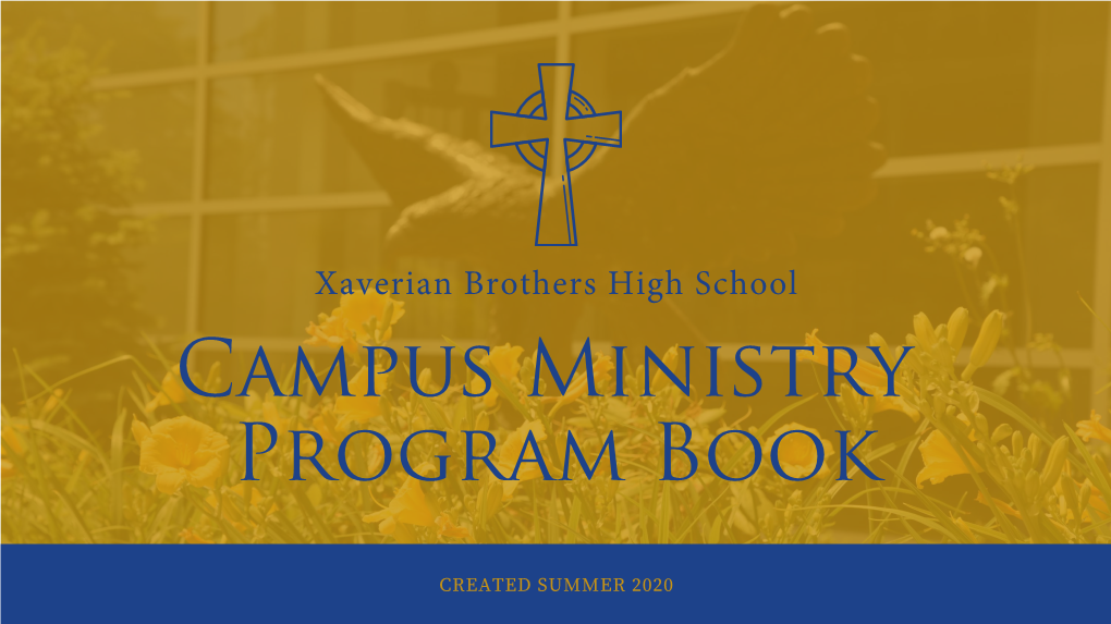 Xaverian Brothers High School Campus Ministry Program Book
