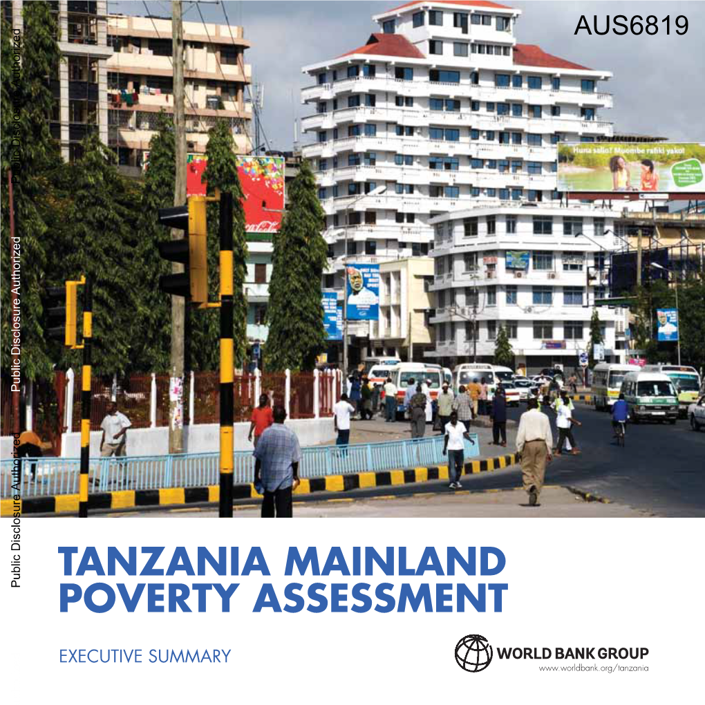 Tanzania Mainland Poverty Assessment Poverty