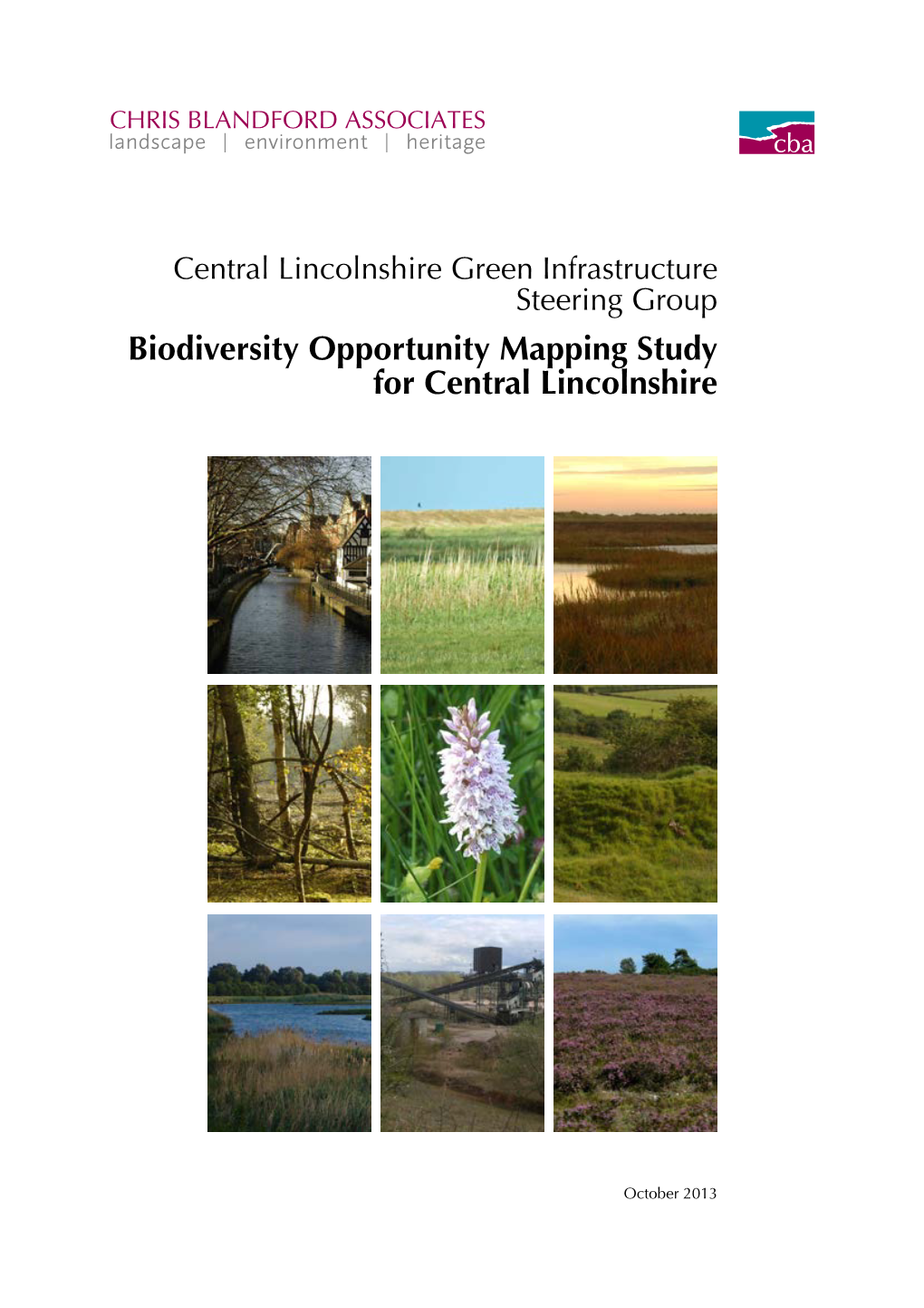 Biodiversity Opportunity Mapping Study for Central Lincolnshire