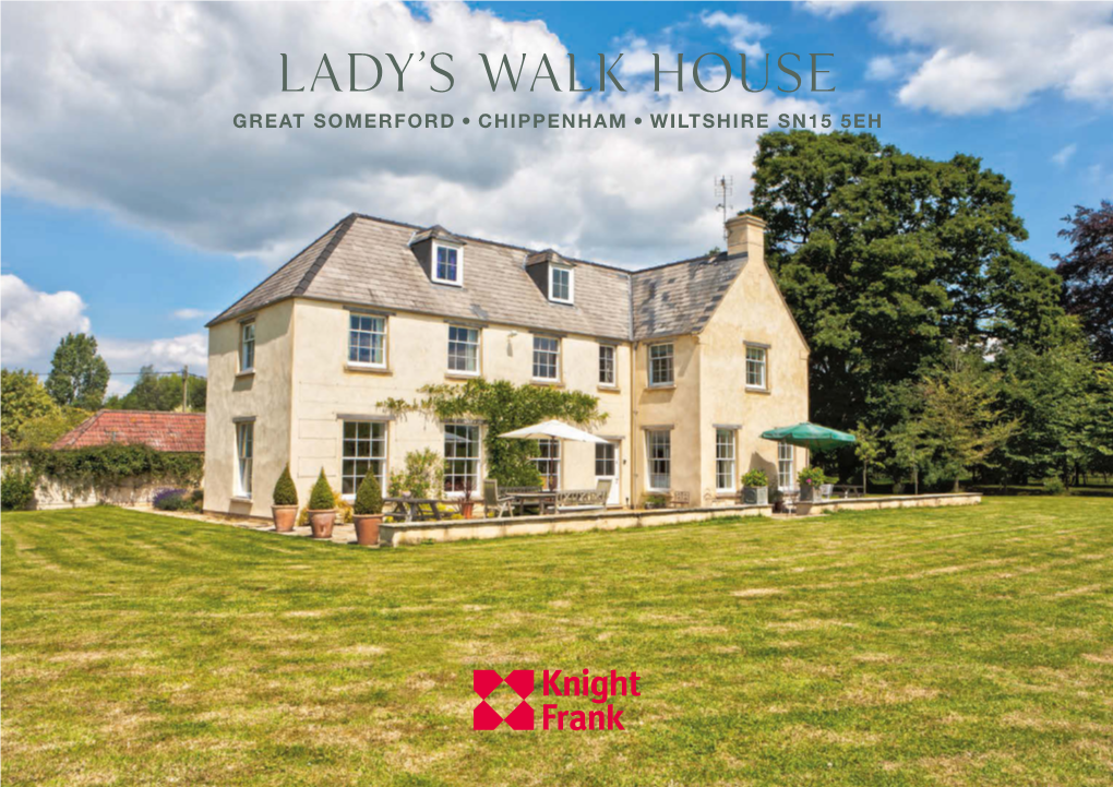 LADYS WALK HOUSE A4 8Pp.Indd
