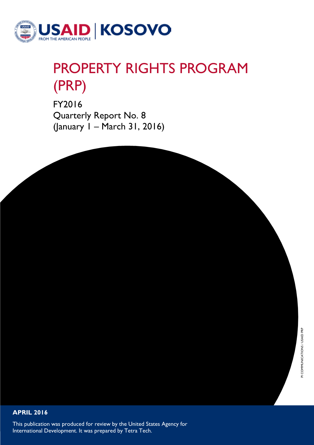 Kosovo Property Rights Program (PRP) Quarterly Report: January