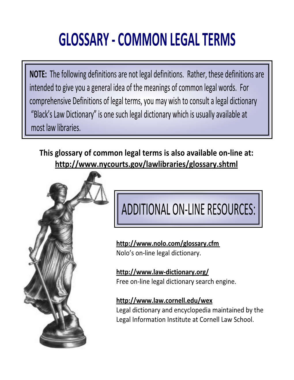 Common Legal Terms