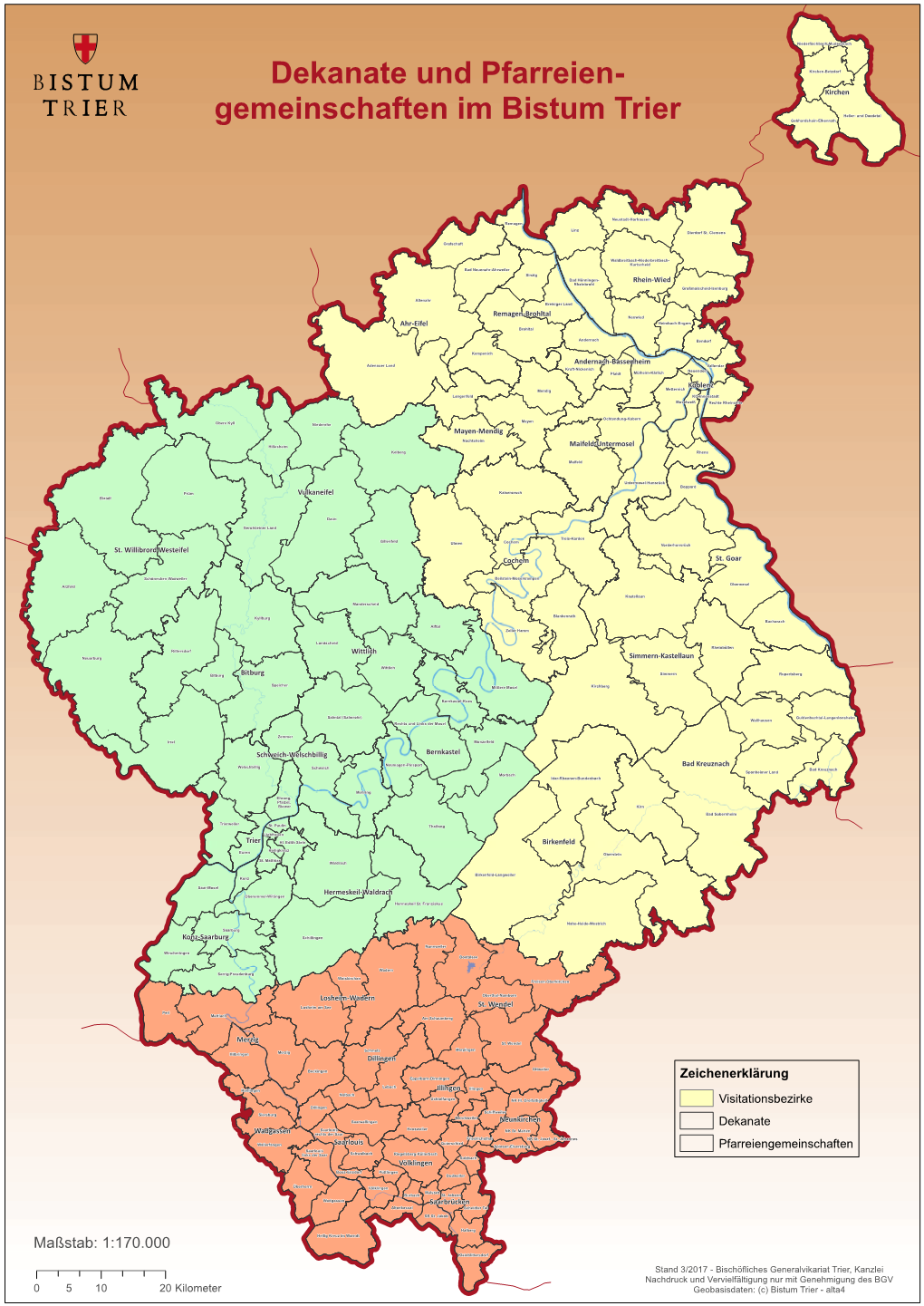 Maßstab: 1:170.000 Kleinblittersdorf