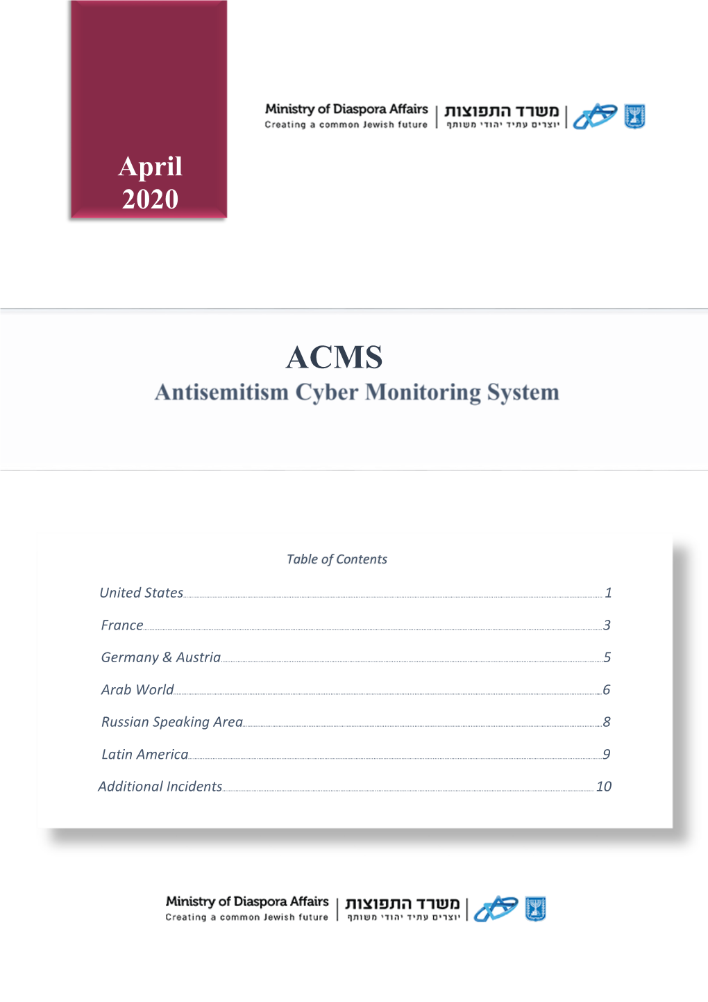 April 2020, Signaling a Worrying Upward Trend