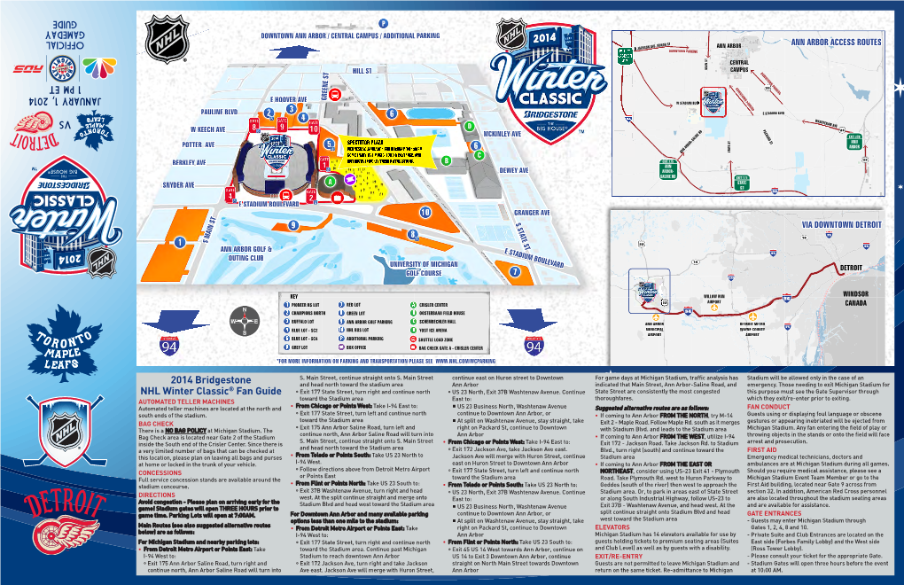 2014 Bridgestone NHL Winter Classic® Fan Guide