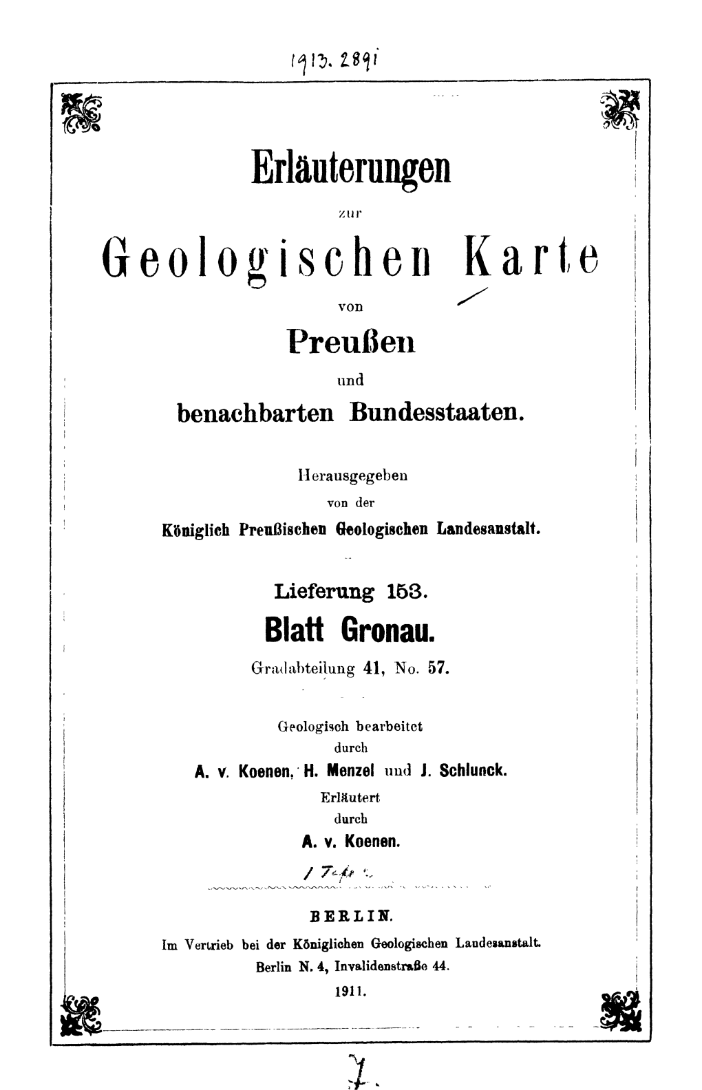 Geologischen Karte