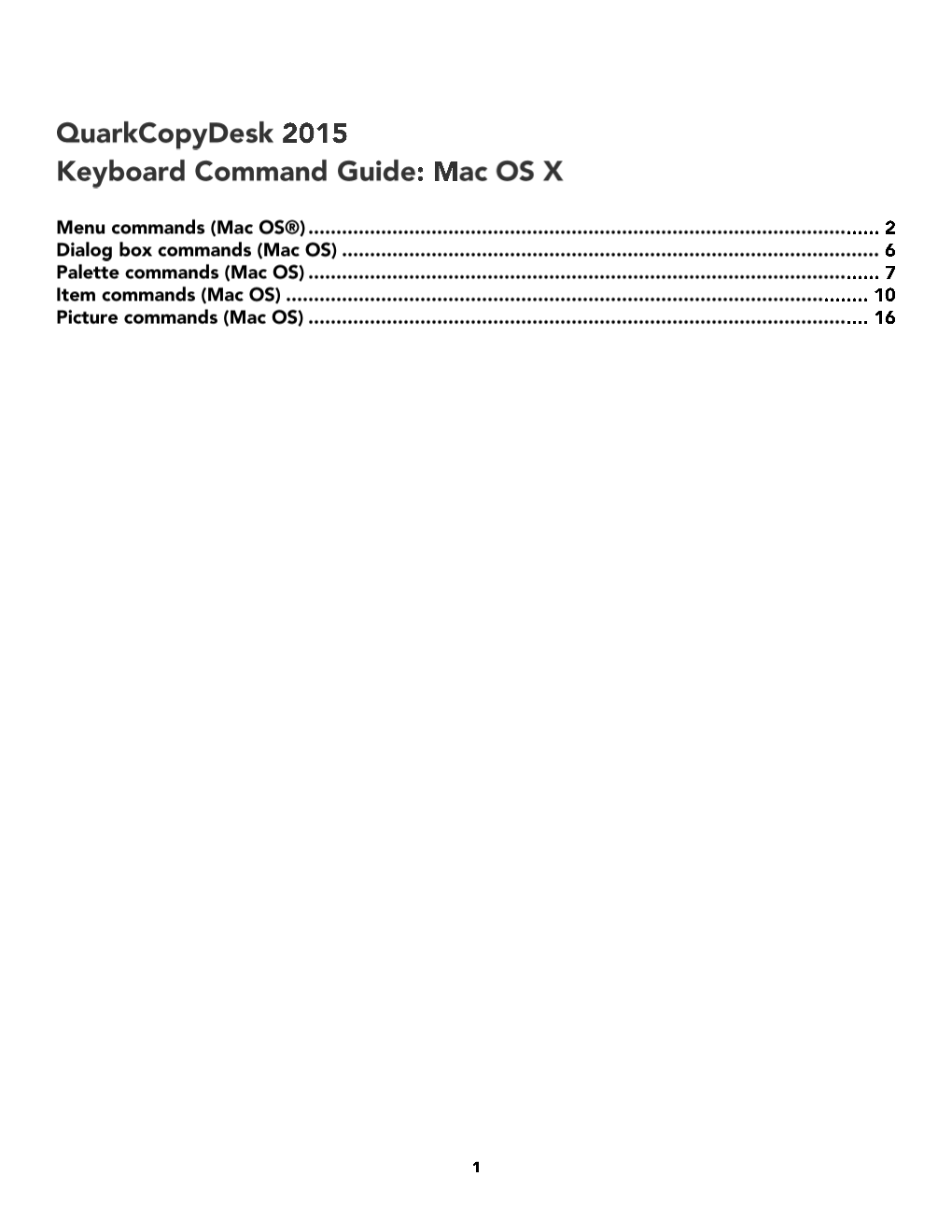 QCD 2015 Key Command Gui