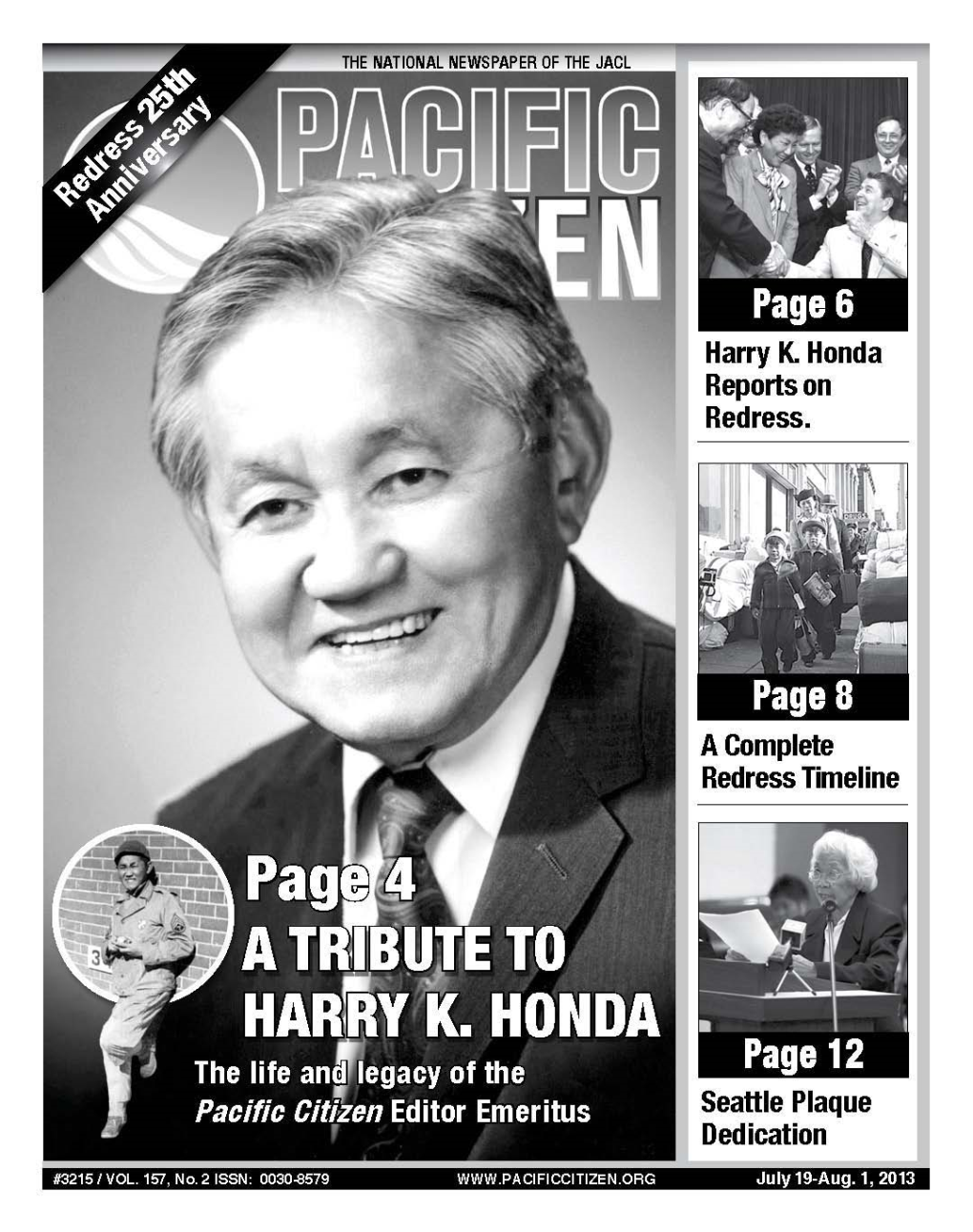 Harry K. Honda Reports on Redress. a Complete