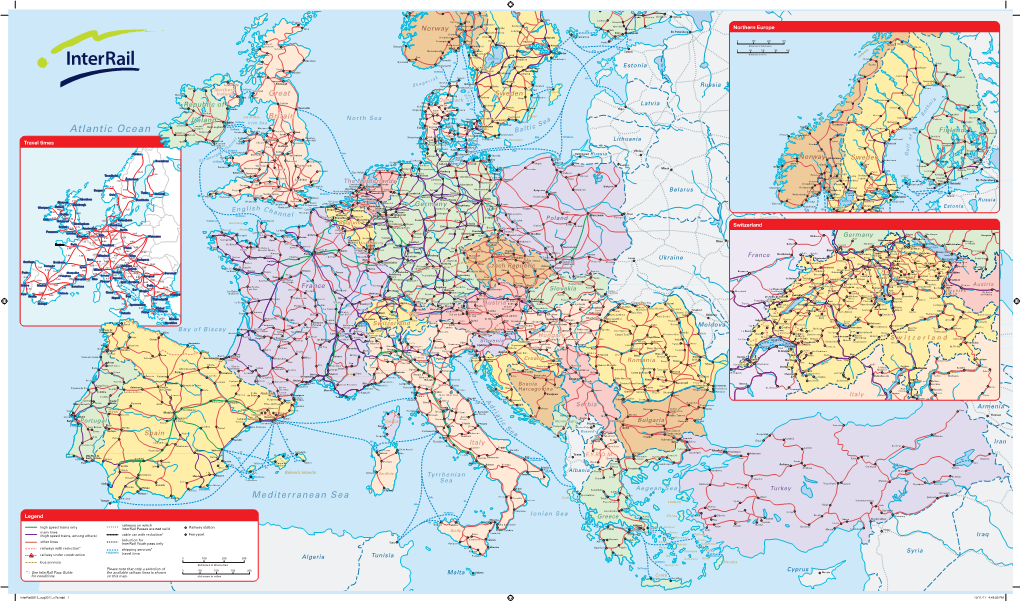 Travel Times Legend Northern Europe Switzerland