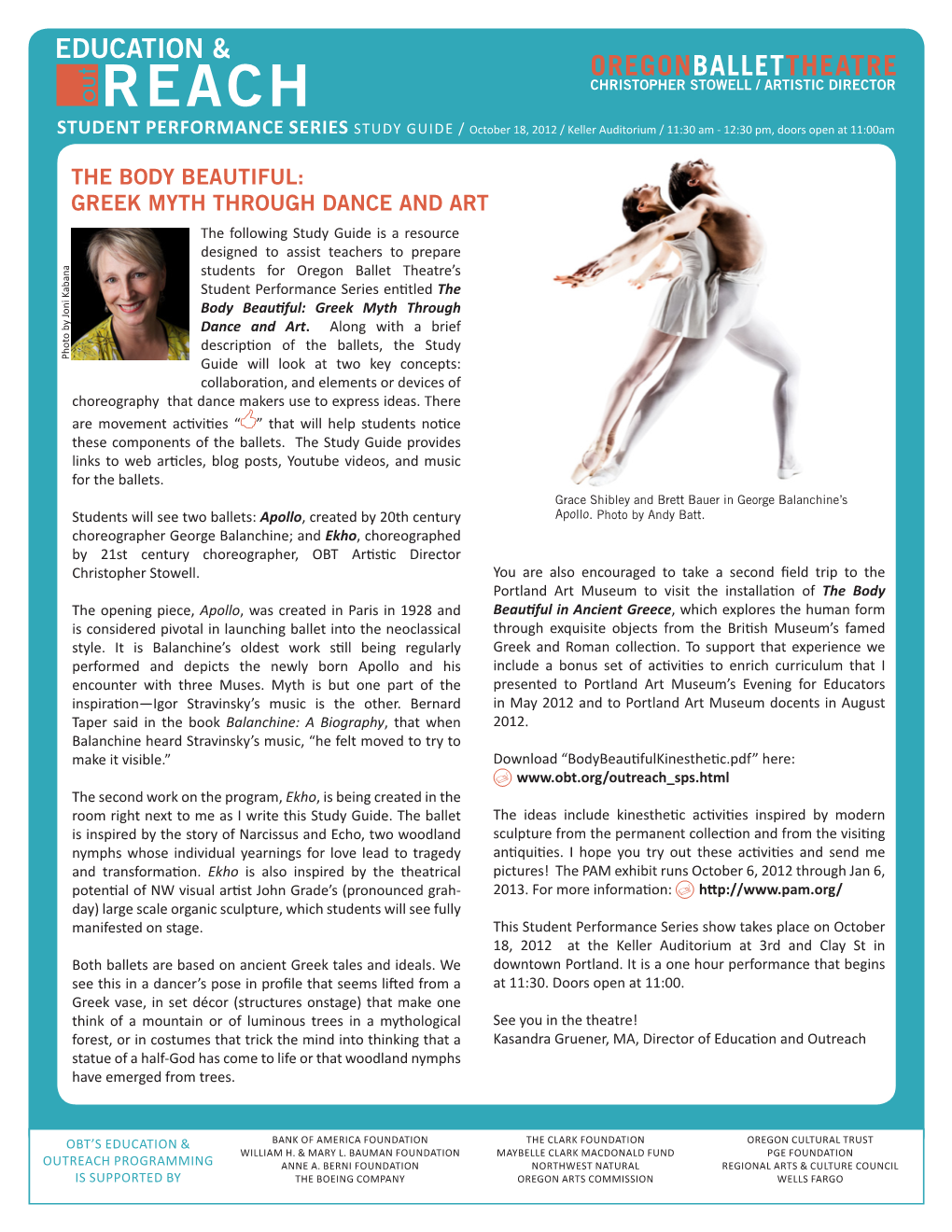 The Body Beautiful: Greek Myth Through Dance And