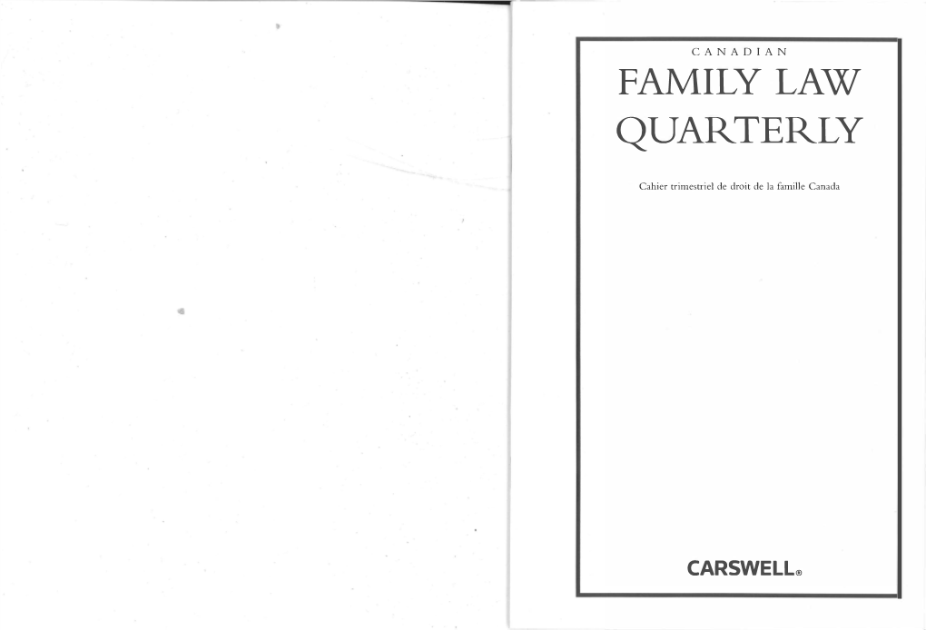 Family Law Quarterly