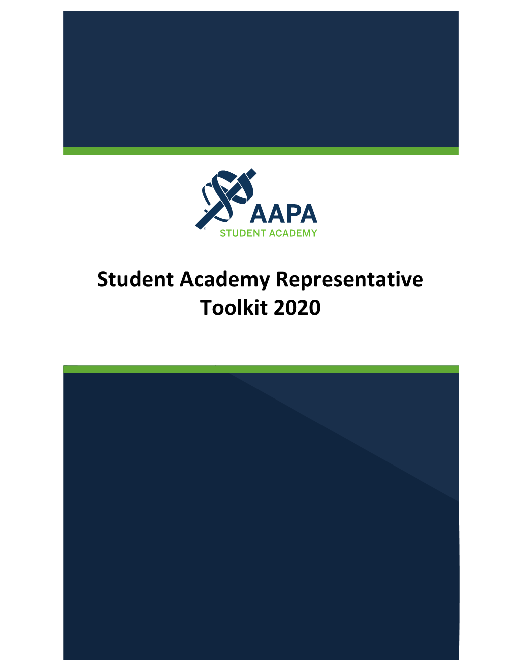 Student Academy Representative Toolkit 2020