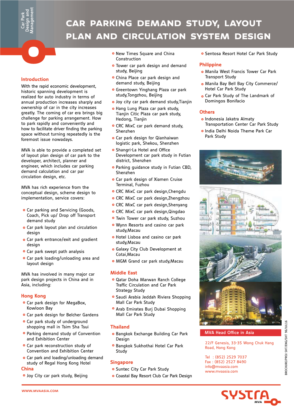 Car Parking Demand Study, Layout Plan and Circulation System Design